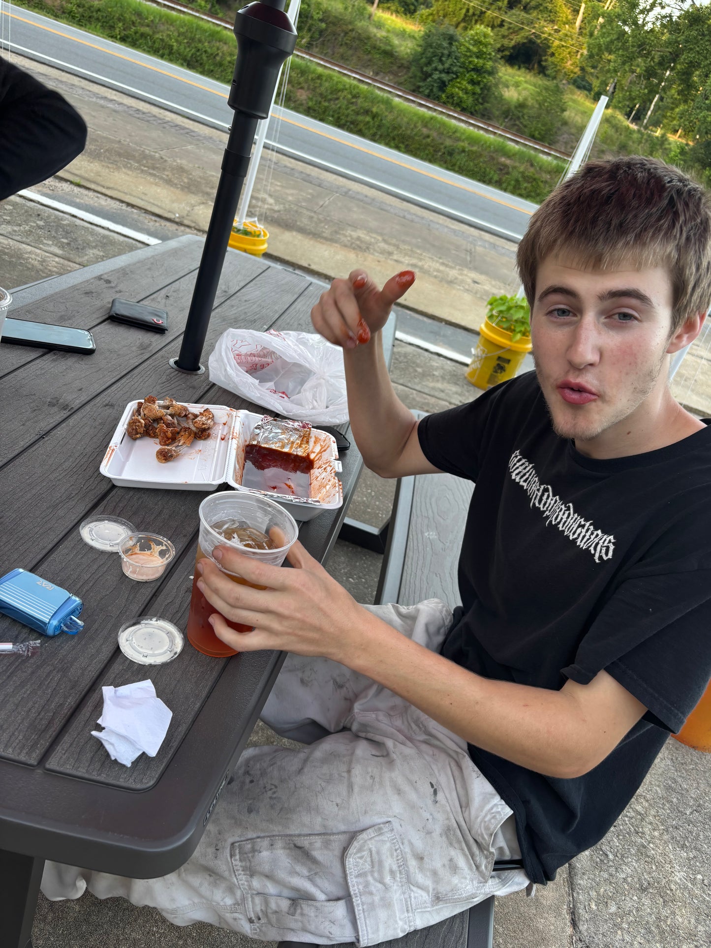 "DEMON CLIP" SHIRT (BLACK/WHITE)