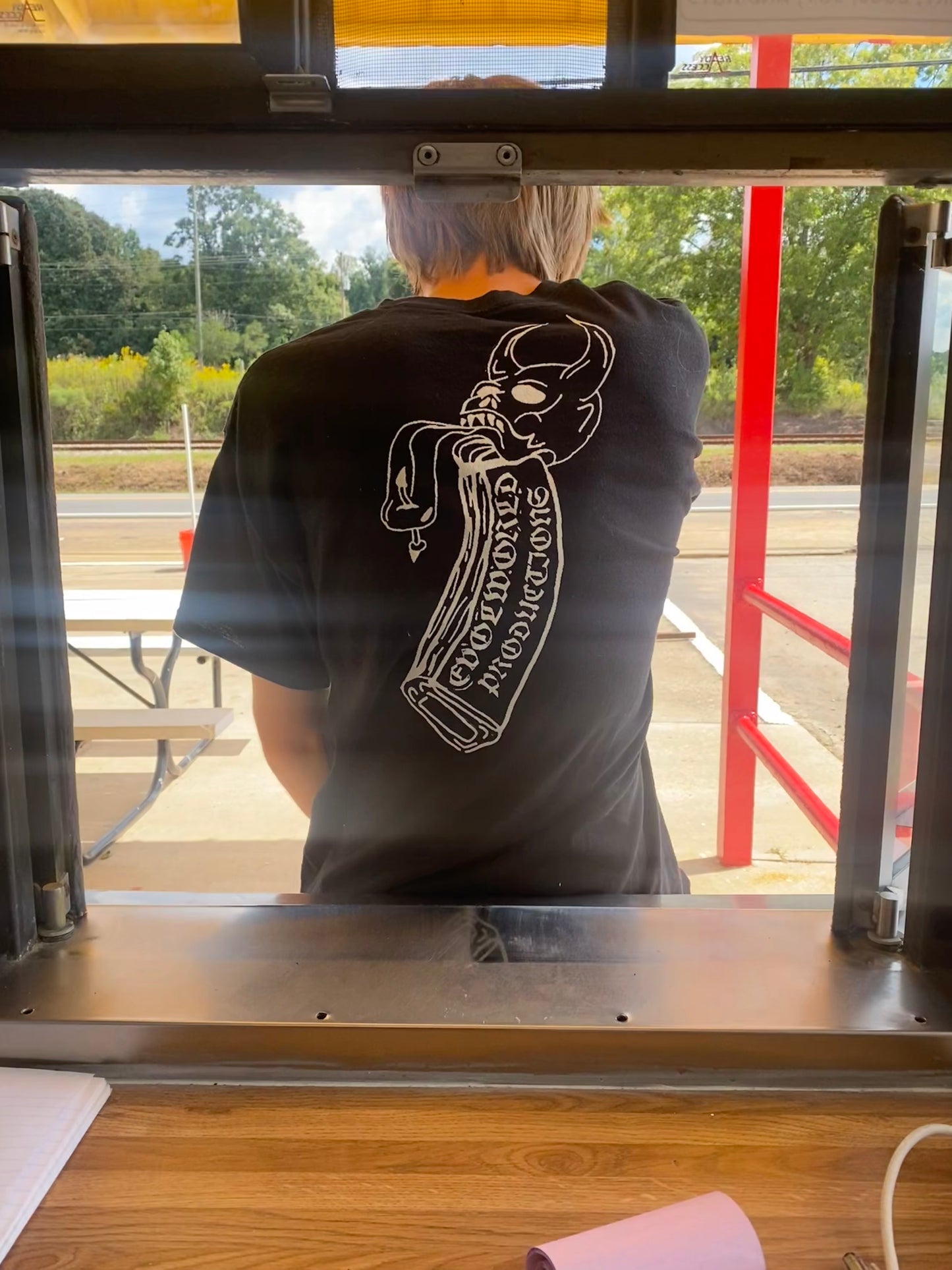 "DEMON CLIP" SHIRT (BLACK/WHITE)