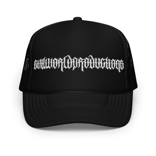 "EWP"- Embroidered Trucker Hat (''TRIPLE BLACK'')