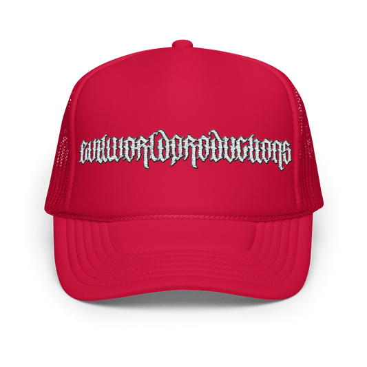 "EWP"- Embroidered Trucker Hat ("TRIPLE RED")